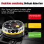 Cup Holder Car Charger Dual Cigarette Lighter 4USB Ports Charger Car MP3 Player (Red)