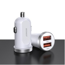 JOYROOM C-A09 30W Mini Dual QC3.0 Smart Car Charger (White)