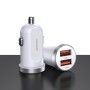 Joyroom C-A09 30W Mini Dual QC3.0 Smart Car Charger (белый)