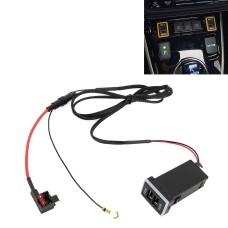 Car QC3.0 Fast Charge USB Interface Modification Charger for Toyota, Fuse to Take Power (Orange Light)