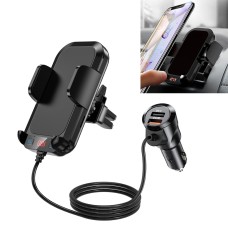 A20 Pro Car Charger MP3 Player Bluetooth Receiver FM Transmitter Call Hands-free Holder