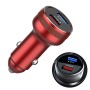 DASH / WARP 30W Car Flash Charger for OnePlus (Red)