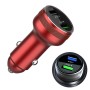 Dual USB 66W Car Flash Charger for OPPO / Huawei (Red)