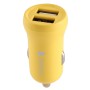 X-level CCMN-01 5V 2.4A Portable Dual USB Smart Car Charger (Yellow)