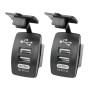 2 PCS Switch Type Dual USB 3.1A Car Charger 12-24V (White Light)