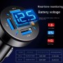 2pcs 4 in 1 USB 4.8A Digital Display Car Charger