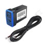 For Toyota Land Cruiser Prado 2007-2013 60W PD + USB Car Smart Phone Charger