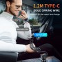 K4 CAR 3 в 1 PD + USB Dual Port Fast Charger с кабелем данных Spring