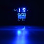 Universal Car Single Port USB Charger Power Outlet Adapter 2.1A 5V IP66 with LED Digital Voltmeter + 60cm Cable(Blue Light)