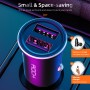 Rock H11 4.8a 24W Mini Dual USB -автомобильный зарядное устройство (черное)