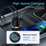 Joyroom C-A36 45W Mini Dual-Port Cring-Bull Fast Car Charger (серебро)