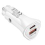 YSY-313PD20W QC3.0 USB + PD 20W USB-C / Type-C Triangle Dual Ports Fast Charging Car Charger(White)