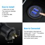 CS-1026A1 Car Touch Switch Single Aperture Fast Charge QC 3.0 Dual USB Charger