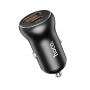 hoco  NZ5 PD 30W Type-C / USB-C + QC 3.0 USB Car Charger(Black)