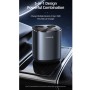 USAMS CC151 C28 245W Dual USB + Type-C / USB-C Dual Cigarette Lighter Digital Display Fast Charging Car Charger(Grey)