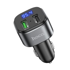 Hoco E67 Fighter QC3.0 Car Bluetooth FM -передатчик (черный)