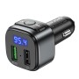 hoco E67 Fighter QC3.0 Car Bluetooth  FM Transmitter(Black)