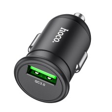 hoco Z43 Mighty Single Port USB QC3.0 18W Car Charger(Black)