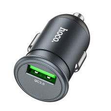 hoco Z43 Mighty Single Port USB QC3.0 18W Car Charger(Tarnish)