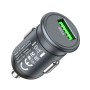 hoco Z43 Mighty Single Port USB QC3.0 18W Car Charger(Tarnish)