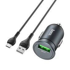 Hoco Z43 Mighty Single Port QC3.0 18W Carger с USB-USB-C / Type-C Кабель данных (Tarnish)