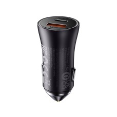 Baseus CCJDZ-MC 60W USB + Type-C / USB-C Fast Charging Car Charger(Dark Grey)