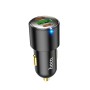 hoco NZ6 Dual Type-C / USB-C + USB PD45W 3-port Car Charger(Black)