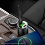 hoco NZ6 Dual Type-C / USB-C + USB PD45W 3-port Car Charger(Black)