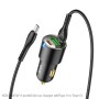 hoco NZ6 Dual Type-C / USB-C + USB PD45W 3-port Car Charger with Type-C / USB-C to Type-C / USB-C Charging Cable(Black)