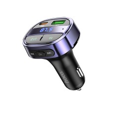 hoco E70 PD30W + QC3.0 Car Bluetooth FM Transmitter(Blue)