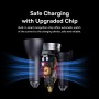 Baseus CCJDZ65-UC 65W USB+Двойной тип-C / USB-C Golden Contctor Pro Triple Fast Charge Car Charger (темно-синий)
