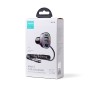 JOYROOM JR-CL20 57W 4 in 1 Car Charger with 8 Pin Coiled Data Cable(Black)