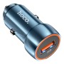 hoco Z46 Blue Shield Single Port QC3.0 Car Charger(Sapphire Blue)