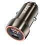 hoco Z46A Blue Whale PD20W + QC3.0 Car Charger(Metal Grey)