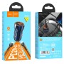 hoco Z46A Blue Whale PD20W+QC3.0 Car Charger Set with Type-C to 8 Pin Cable(Sapphire Blue)