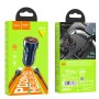 hoco Z46A Blue Whale PD20W+QC3.0 Car Charger Set with Type-C Cable(Metal Grey)