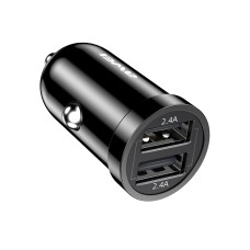 Awei C-826 Mini Dual USB 2.4A автомобильное зарядное устройство (черное)