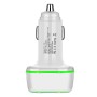 ACC-178 30W Dual USB+USB-C/Type-C Fast Charge Car Charger(White)