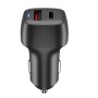 ACC-578 33W USB-C/Type-C+USB Fast Charge Car Charger(Black)