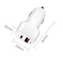 ACC-578 33W USB-C/Type-C+USB Fast Charge Car Charger(White)