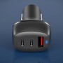 ACC-579 53W USB+ Dual USB-C/TYPE-C Fast Charge Car Charger (Black)