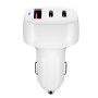 ACC-579 53W USB+ Dual USB-C/Type-C Fast Charge Car Charger(White)