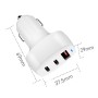 ACC-579 53W USB+ Dual USB-C/Type-C Fast Charge Car Charger(White)