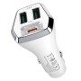 ACC-320PD 35W Dual USB+USB-C/Type-C Fast Charge Car Charger(White)