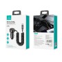 USAMS US-CC167 C33 60W Spring Cable Car Charger with Aperture(Black)