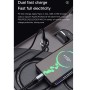 TutudeSign 20W USB -автомобиль, быстрая зарядка, длина кабеля: 1,2 м, интерфейс: 8 контакт (черный)