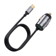 TOTUDESIGN 20W USB Car Fast Charging, Cable Length: 1.2m, Interface:USB-C / Type-C(Black)