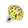 Mushroom Shape QC 3.0 Fast Charge Dual USB Car Charger(M1 Leopard Print)