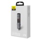 Baseus Energy Column Dual USB Wireless Bluetooth Mp3 Car Charger, стиль: PPS Fast Charge + китайская версия (Space Grey)