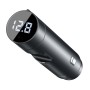 Baseus Energy Column Dual USB Wireless Bluetooth MP3 Car Charger, Style: PPS Fast Charge + English Version(Space Gray)